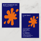 ビッグブロ – ダークブルーのオレンジ000066 名刺 (正面/裏面)