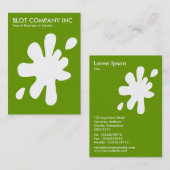 ビッグブロ – 緑669900の白 名刺 (正面/裏面)