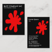 ビッグブロ – 赤オンブラック 名刺 (正面/裏面)