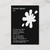 ビッグブロ – 黒の上に白(金ゴールドカード) 名刺 (裏面)