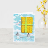 ビッグプレゼント誕生日カード カード (黄色い花)