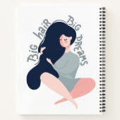 ビッグヘアの大きな夢 ノートブック (裏面)