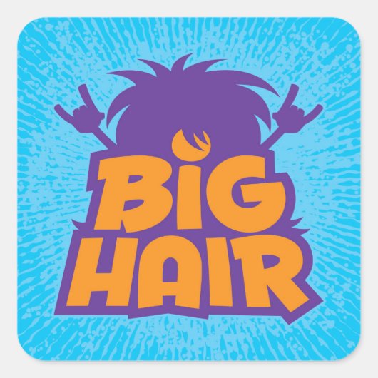 ビッグヘアバンドロゴ スクエアシール (正面)