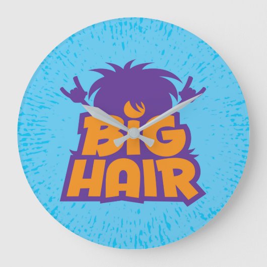 ビッグヘアバンドロゴ ラージ壁時計 (正面)