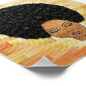 ビッグヘアボタンアート ポスター (角)