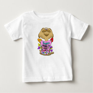 ビッグヘッドマザーズデイ・キャット ベビーTシャツ