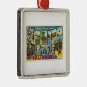 ビッグベアレイクカリフォルニアCAラージレターはがき メタルオーナメント (右)