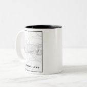ビッグベアレイク地図 ツートーンマグカップ (正面左)