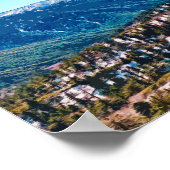 ビッグベアーカリフォルニアマウンテンズヴィンテージ ポスター (角)