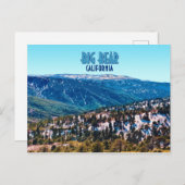 ビッグベアーカリフォルニアマウンテンズヴィンテージ ポストカード (正面/裏面)