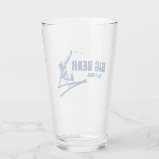 ビッグベアーマウンテンリゾートカリフォルニアスキーヤー タンブラーグラス (裏面)