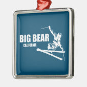 ビッグベアーマウンテンリゾートカリフォルニアスキーヤー メタルオーナメント (左)