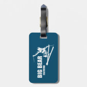 ビッグベアーマウンテンリゾートカリフォルニアスキーヤー ラゲッジタグ (裏面縦)