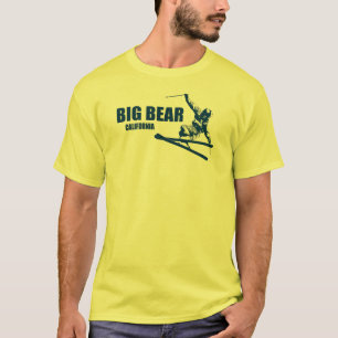 ビッグベアーマウンテンリゾートカリフォルニアスキーヤー Tシャツ