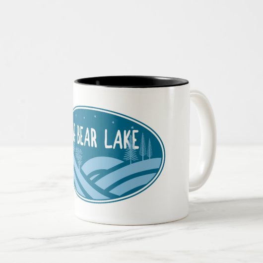 ビッグベアーレイクカリフォルニアアウトドア ツートーンマグカップ (正面右)