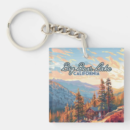 ビッグベアーレイクカリフォルニアサンベルナルディーノヴィンテージ キーホルダー (正面)