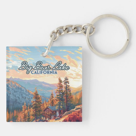 ビッグベアーレイクカリフォルニアサンベルナルディーノヴィンテージ キーホルダー (裏面)