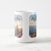 ビッグベアーレイクカリフォルニアサンベルナルディーノヴィンテージ コーヒーマグカップ (中央)