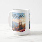 ビッグベアーレイクカリフォルニアサンベルナルディーノヴィンテージ コーヒーマグカップ (正面左)