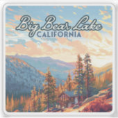ビッグベアーレイクカリフォルニアサンベルナルディーノヴィンテージ シール (正面)
