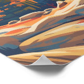 ビッグベアーレイクカリフォルニアサンベルナルディーノヴィンテージ ポスター (角)