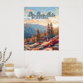 ビッグベアーレイクカリフォルニアサンベルナルディーノヴィンテージ ポスター (キッチン)