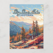 ビッグベアーレイクカリフォルニアサンベルナルディーノヴィンテージ ポストカード (正面)