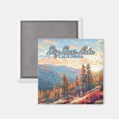 ビッグベアーレイクカリフォルニアサンベルナルディーノヴィンテージ マグネット (正面/裏面)