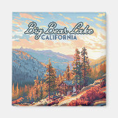 ビッグベアーレイクカリフォルニアサンベルナルディーノヴィンテージ マグネット (正面)