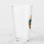 ビッグベアーレイクカリフォルニアボート魚釣りエンブレム タンブラーグラス (右)