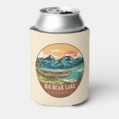 ビッグベアーレイクカリフォルニアボート魚釣りエンブレム 缶クーラー (缶裏面)