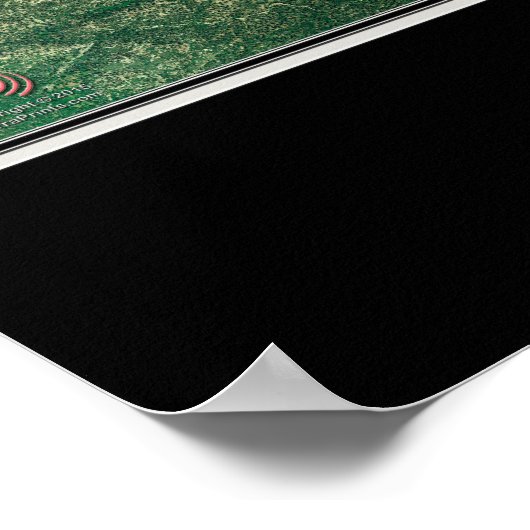 ビッグベアーレイクカリフォルニア衛星ポスターマップ ポスター (角)