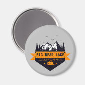 ビッグベアーレイクカリフォルニア – 名前をカスタムする マグネット (正面/裏面)