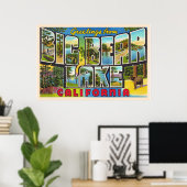 ビッグベアーレイクカリフォルニアCAラージレター葉書 ポスター (ホームオフィス)