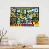 ビッグベアーレイクカリフォルニアCAラージレター葉書 ポスター (キッチン)