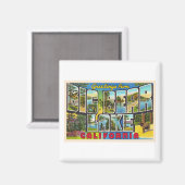 ビッグベアーレイクカリフォルニアCAラージレター葉書 マグネット (正面/裏面)