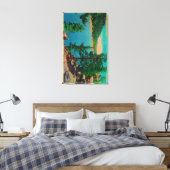 ビッグベアーレイクビューオンリムオンザワールドドライブ キャンバスプリント (インサイチュ (寝室))