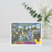 ビッグベアーレイク，カリフォルニアヴィンテージビッグレター ポストカード (スタンド正面)