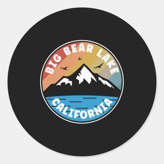 ビッグベアーレイク – カリフォルニアヴィンテージ ラウンドシール (正面)
