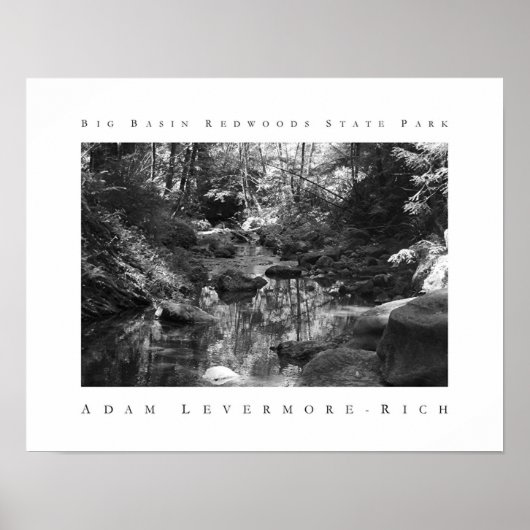 ビッグベイスンレッドウッズ州パーク ポスター (正面)