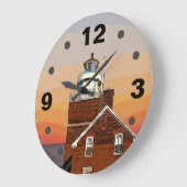 ビッグベイポイント ラージ壁時計 (傾斜)