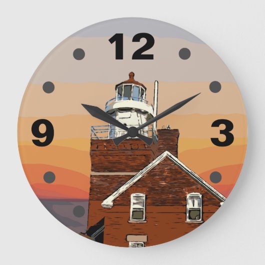 ビッグベイポイント ラージ壁時計 (正面)