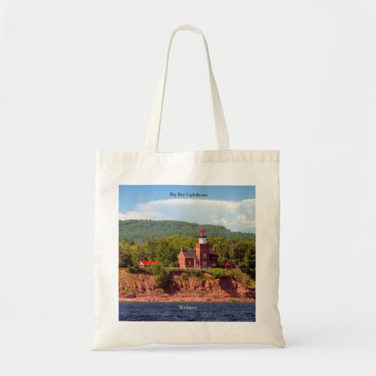 ビッグベイライトハウスからウォータートートバッグ トートバッグ (正面)