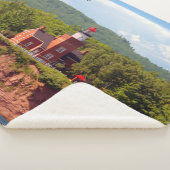 ビッグベイライトハウスから水シェルパ毛布 シェルパブランケット (3/4)