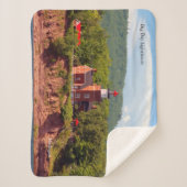 ビッグベイライトハウスから水シェルパ毛布 シェルパブランケット (正面)