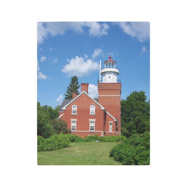 ビッグベイライトハウスメタルウォールアート メタルプリント (正面)