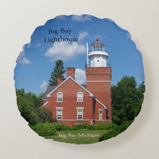 ビッグベイライトハウスラウンドピロー ラウンドクッション (正面)