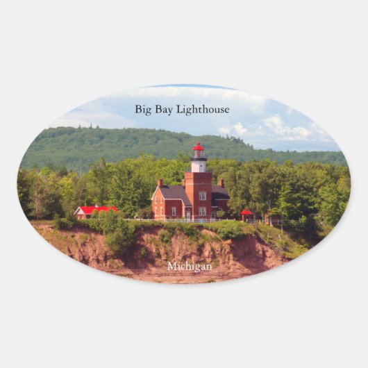 ビッグベイライトハウス水シール 楕円形シール (正面)