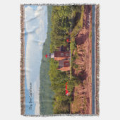 ビッグベイライトハウス水投げ毛布 スローブランケット (正面縦)