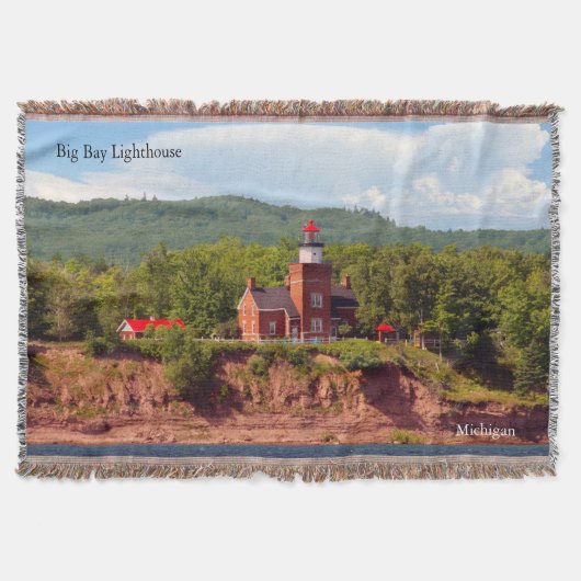 ビッグベイライトハウス水投げ毛布 スローブランケット (正面)